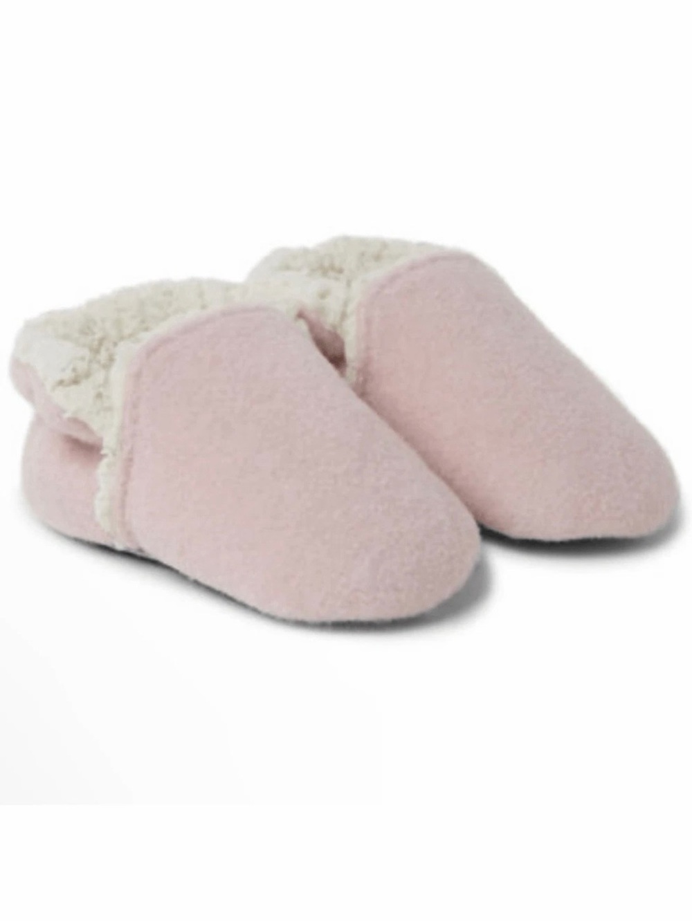 Dearfoams Baby Emerson Felted Sherpa Close Back Slippers. Pink 6-9 mo. New NWT